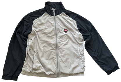 Nike Vintage Windbreaker – Grau & Schwarz (L)