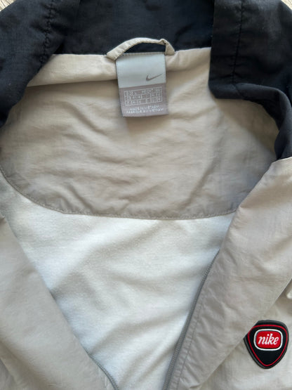 Nike Vintage Windbreaker – Grau & Schwarz (L)