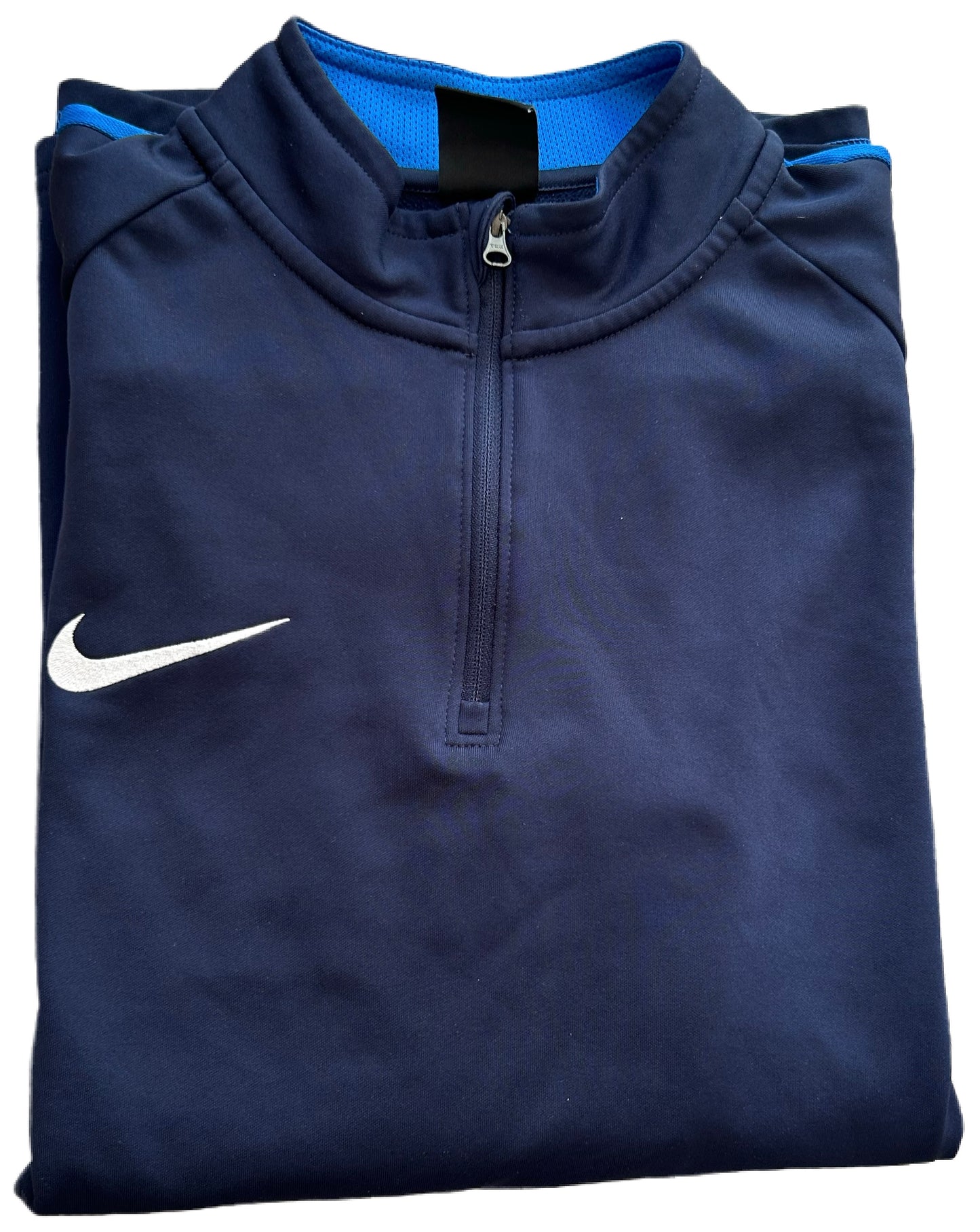 Nike Dri-FIT Trainingspullover – Navy & Blau, sportlich & funktional (L)