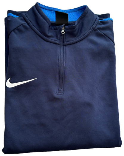 Nike Dri-FIT Trainingspullover – Navy & Blau, sportlich & funktional (L)