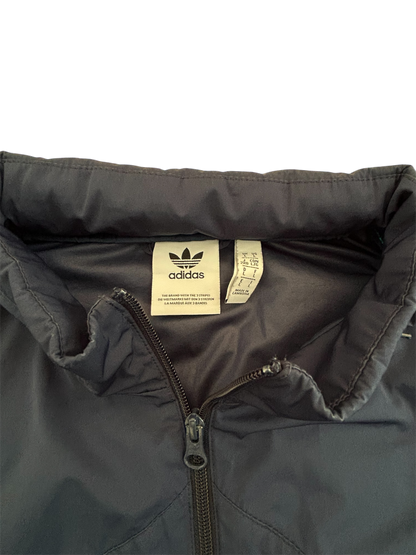 Adidas Originals Vintage Windbreaker – Schwarz mit Retro-Farbdetails (L)