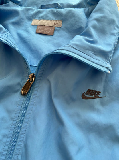 Nike Vintage Windbreaker – Hellblau/Schwarz (L)
