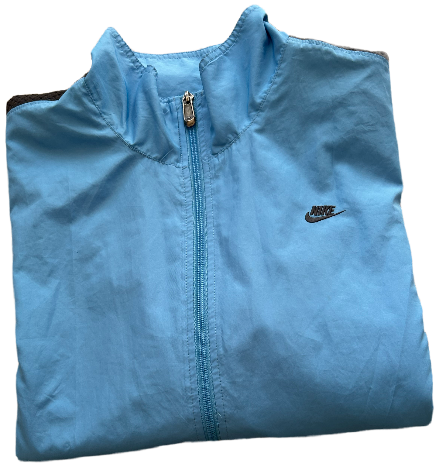 Nike Vintage Windbreaker – Hellblau/Schwarz (L)