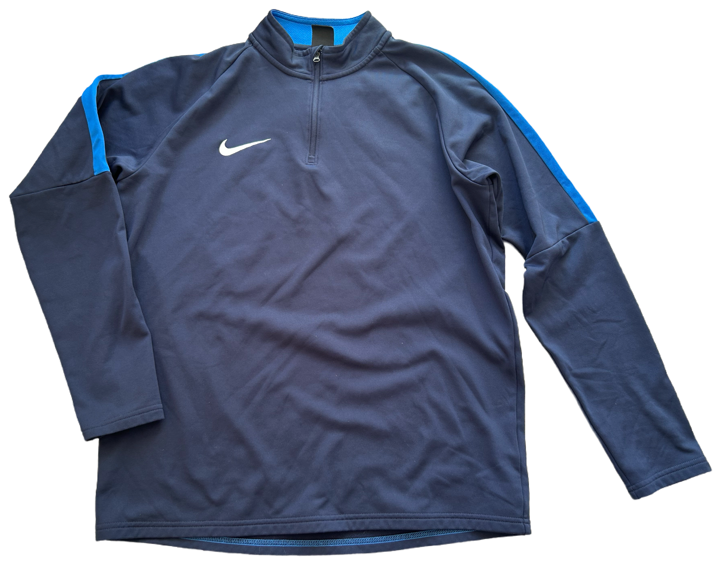 Nike Dri-FIT Trainingspullover – Navy & Blau, sportlich & funktional (L)