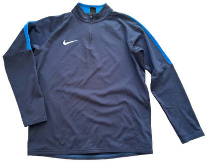 Nike Dri-FIT Trainingspullover – Navy & Blau, sportlich & funktional (L)