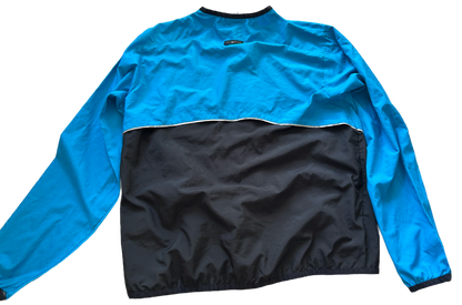 Nike Vintage Windbreaker – Blau & Schwarz, 2000s Style (M)